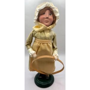 Byers Choice Williamsburg Colonial Girl with Hoop Ring Made 2007